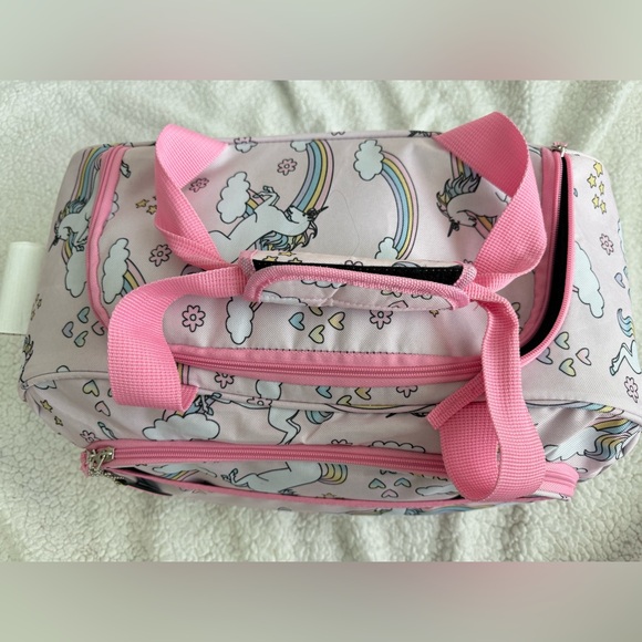 Pink Unicorn & Rainbow Slumber Set - Reversible Sleeping Bag, Tent & Duffle Bag - Picture 3 of 10